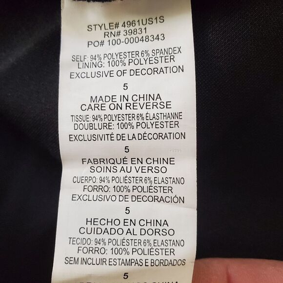 Sequin Hearts Black Floor length Dress Sz 5 - Picture 12 of 13